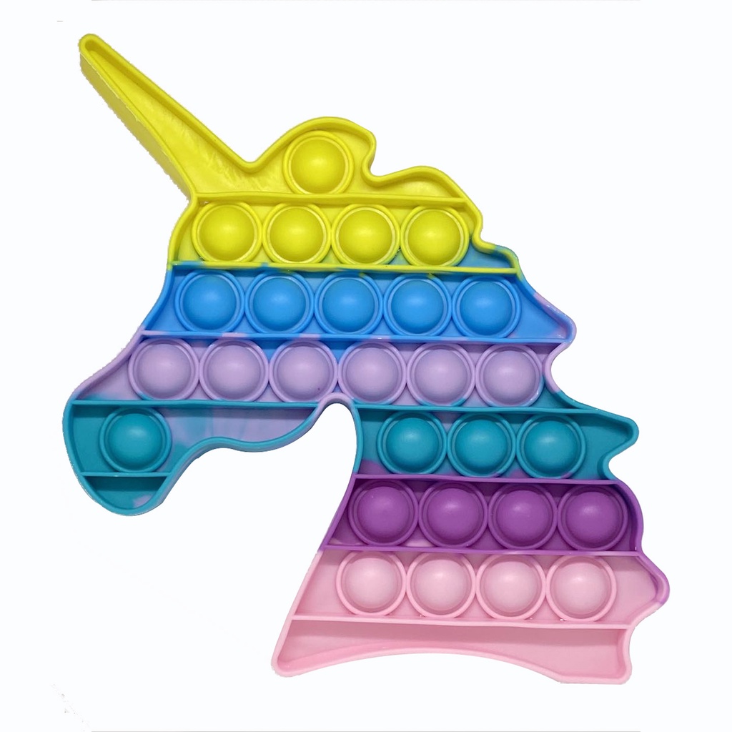 [HH] MAINAN ANAK POP IT RAINBOW UNICORN AMONG US MURAH / KIDS TOY BUBBLE POP ITS FIDGET PUSH POPIT DADU PENGHILANG STRESS-UNICORN MACRON