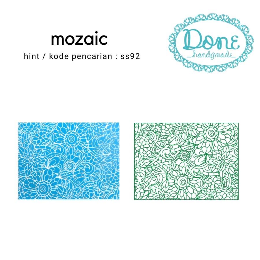 silk screen texture motif clay scrapbooking stencil mozaic ss92