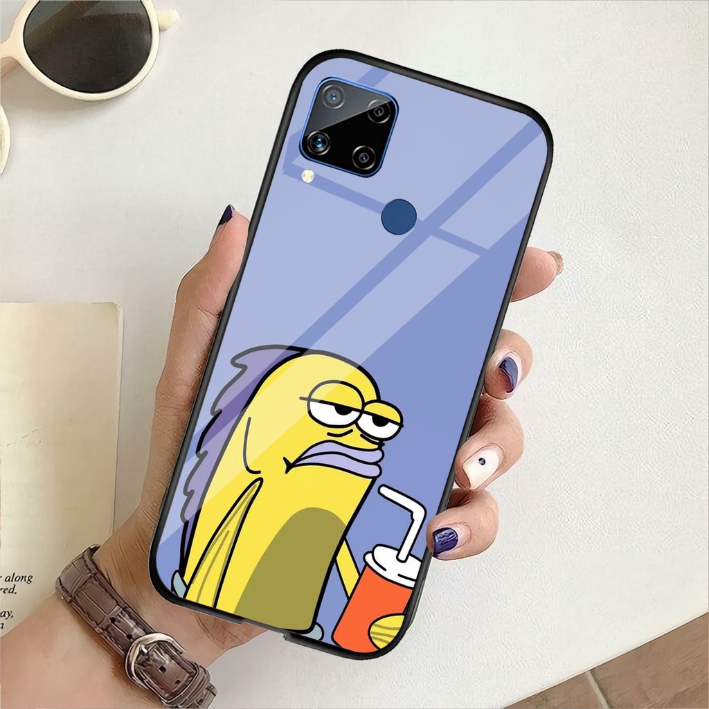 (U 155) Case  Kaca Realme C15  - Case Hp  Realme C15 - Case Realme C15 - Case Cantik Realme C15 - Ca