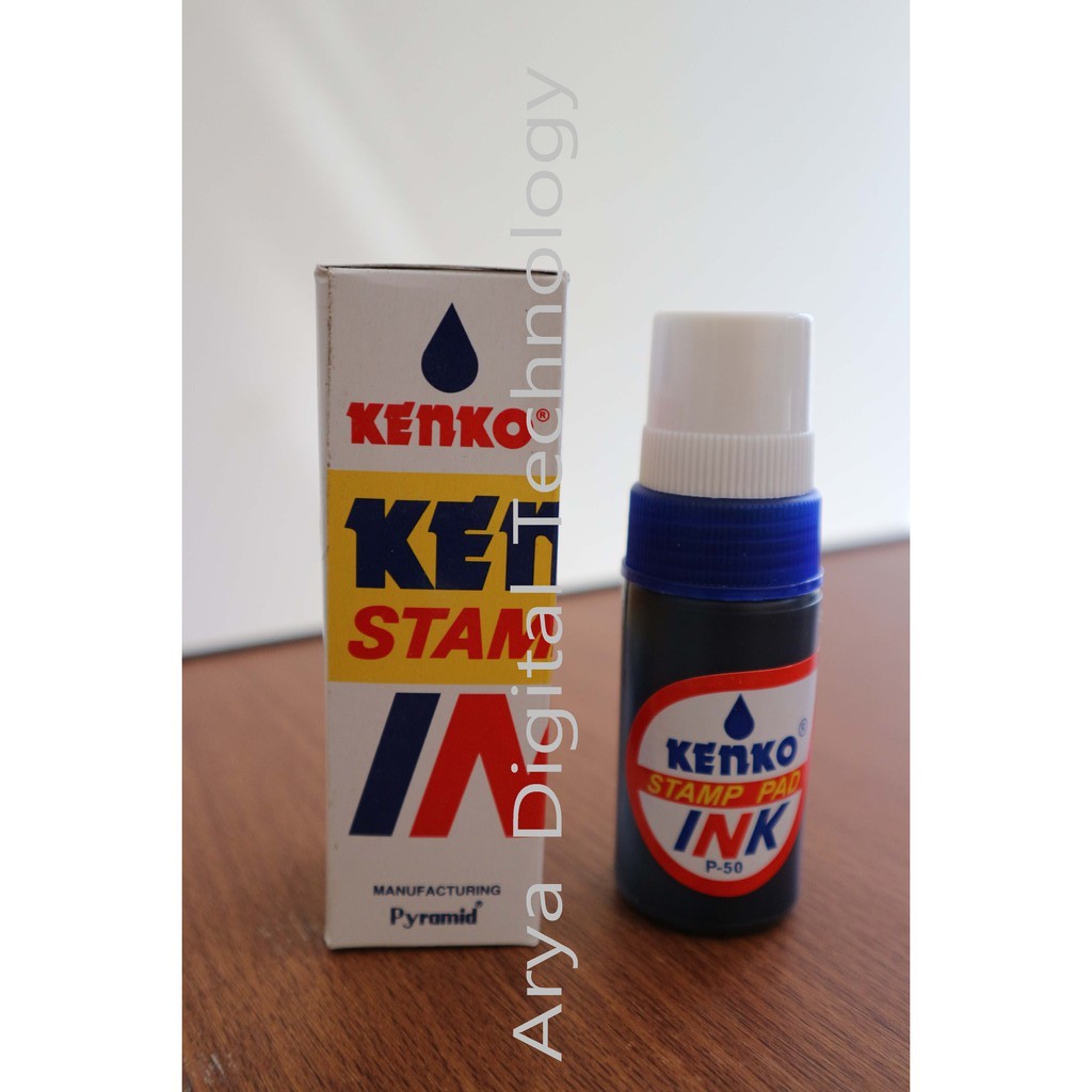 Jual Stamp Ink P 50 Kenko Tinta Bak Stempel Warna Biru 50cc Murah Bagus