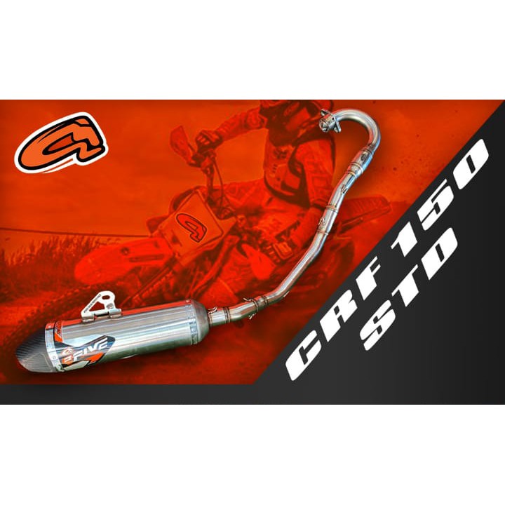 KNALPOT F5 STD CRF 150 AHRS knalpot ahrs CRF 150 power boom knalpot CRF 150 AHRS