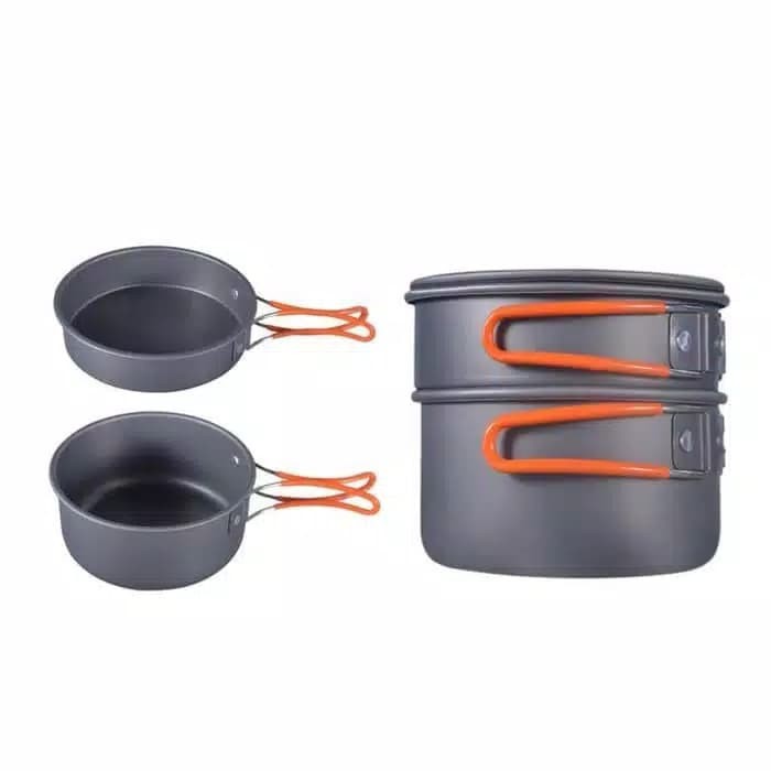 Cooking Set DS 300 Cookingset SY 300 Panci Nesting Kemah Alat Masak Camping