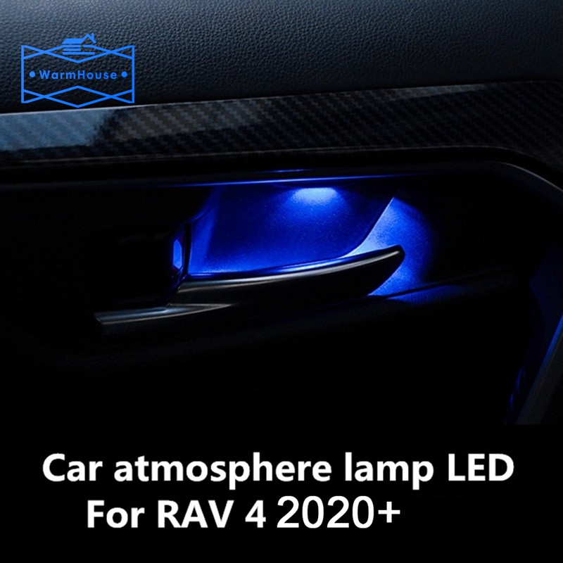 Frame Handle Pintu Mobil Dengan Lampu Led Warna Biru Untuk Toyota Rav4 2020 Shopee Indonesia