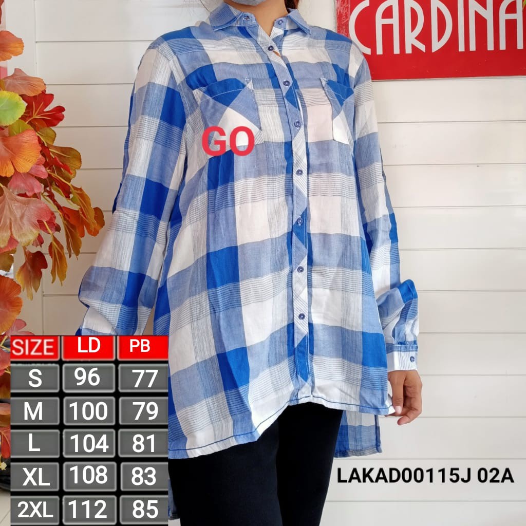 BB CARDINAL GIRL CC KEMEJA Pakaian Wanita Atasan Kemeja Hem Casual Santai Original Lengan Panjang