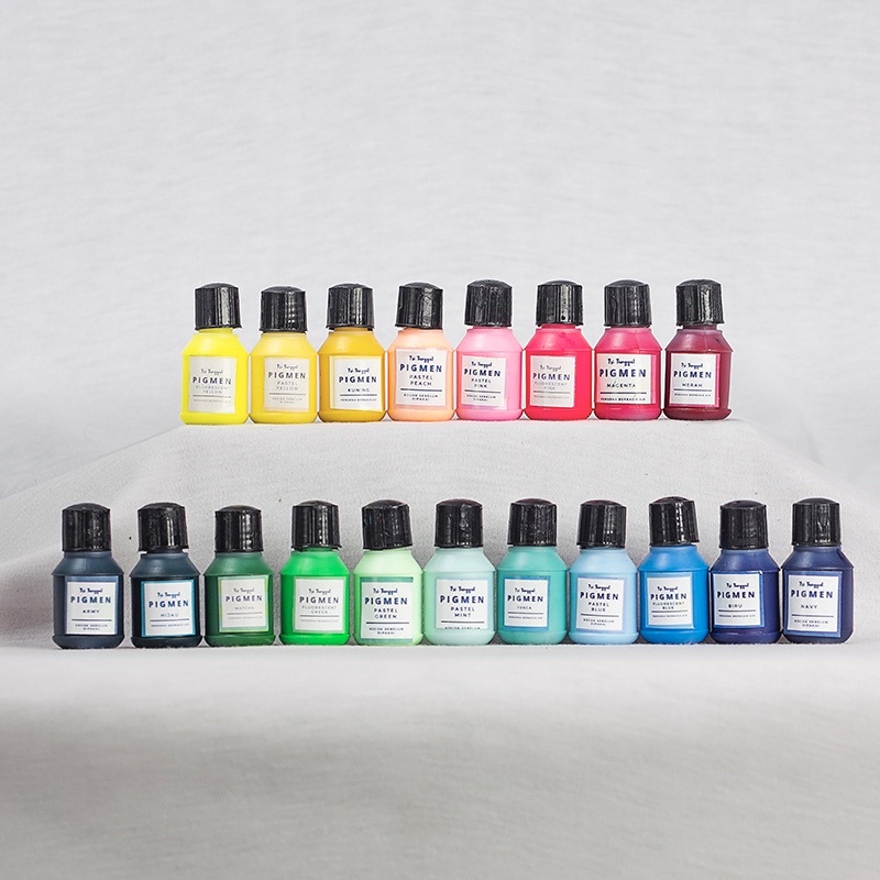 

PIGMEN MINI 12gr GROSIR PRAKARYA TANGERANG Pewarna Sablon Cat Pigment Warna Warni Color Stabilo Waterbased Tie Dye Pigment Cairan Paint Kerajinan Prakarya Perlengkapan Gambar Mewarna Lukis Craft