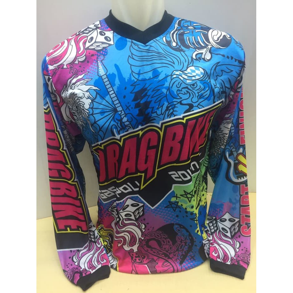 [BEST SELLER] Jersey/ Baju Balap Motor Drag Bike 485