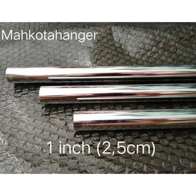 Siapkirim# Pipa Bulat Besi Chrome 200Cm (2Meter)