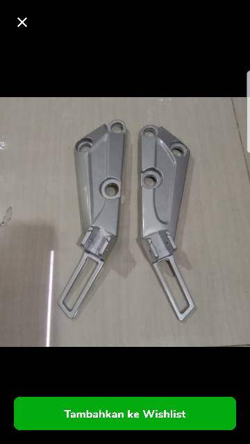 Dudukan footstep/ injakan kaki belakang Supra X