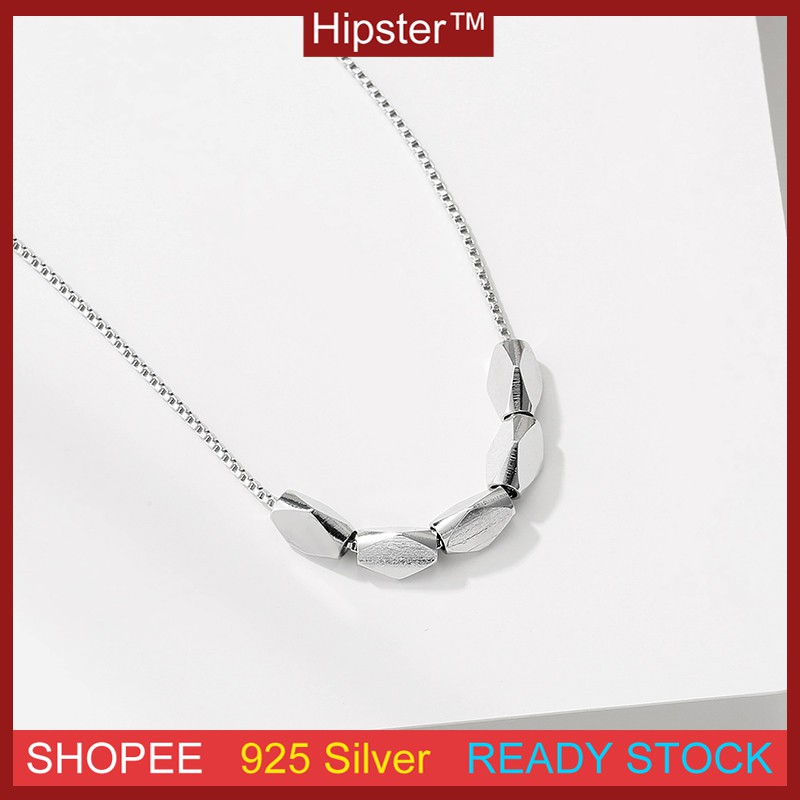 Fashion Aksesoris S925 Sterling Silver Kalung Liontin Kepribadian Desain Sederhana