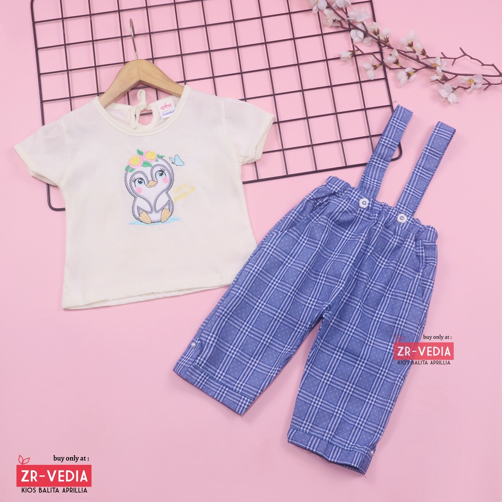 (IMPORT) Setelan Alice uk 1-2 Tahun / Baju Anak Perempuan Jumpsuit Bayi Branded Set Kaos Murah Romper Kodok