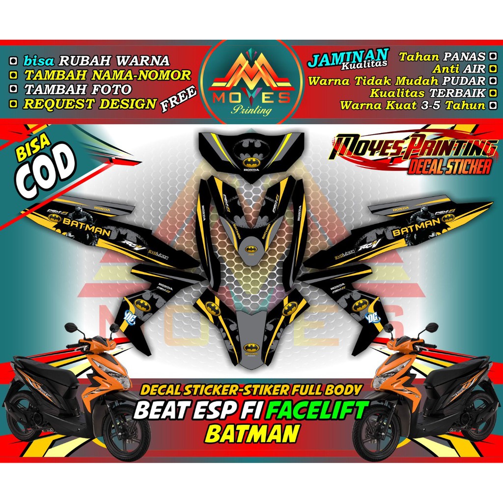 stiker beat karbu decal stiker beat karbu  stiker motor beat karbu stiker full body beat karbu