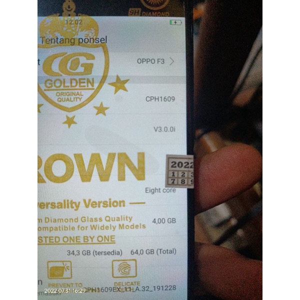 MESIN OPPO F3 4/64 NORMAL