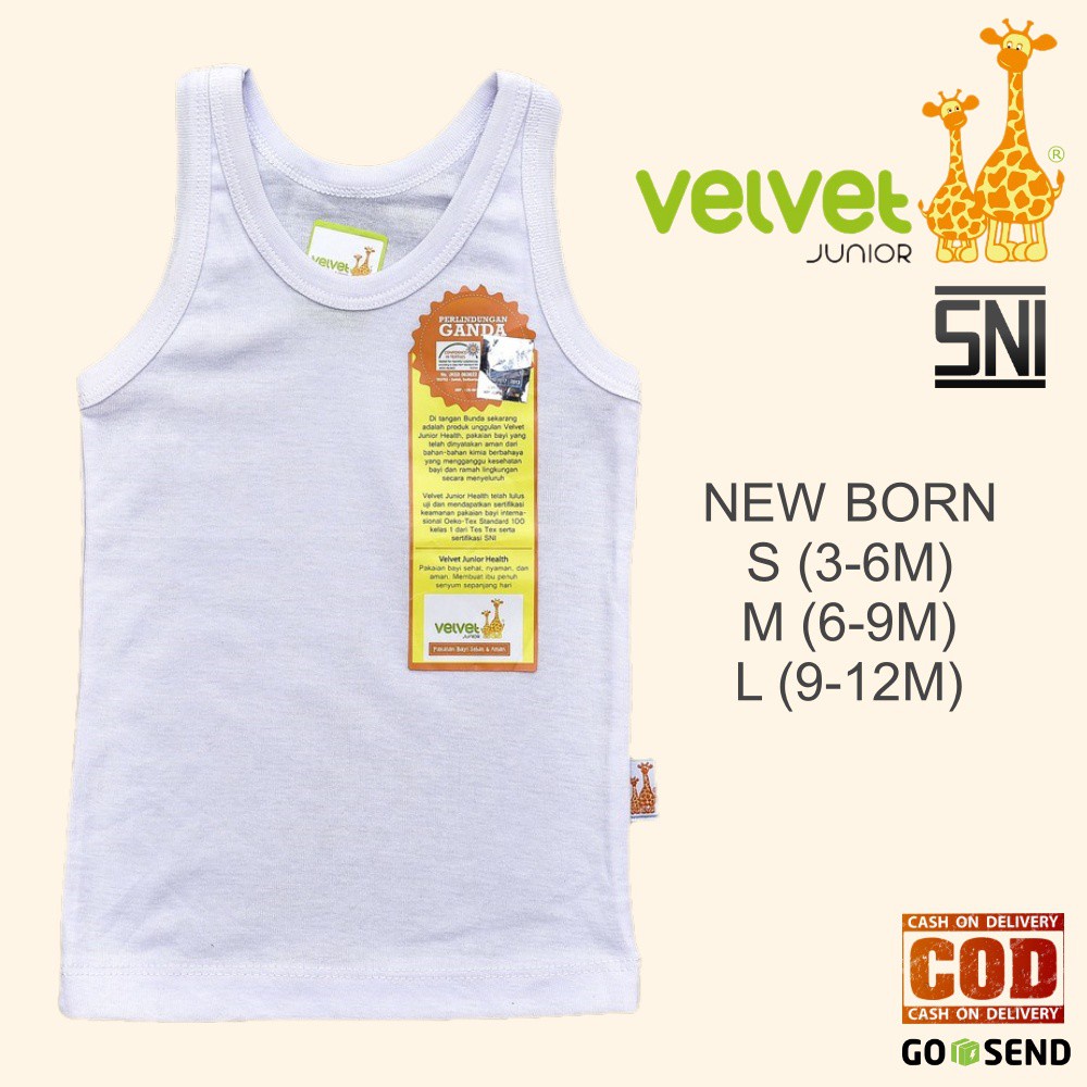 3 Pcs Kaos Dalam Velvet Junior | Singlet Basic Anak &amp; Bayi | Grosir Singlet Anak | Kaos Dalam Velvet | Open