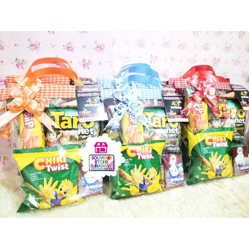 Murah ! Snack Ultah Anak / Bingkisan Snack / paket ultah surabaya / Snack Birthday / Souvenir Snack Ultah / Hampers snack / Snack Anak