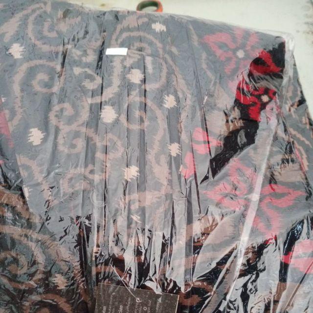 Kemeja Batik Modern Lengan Panjang Bunga Zigzag Lawasan Warna Hitam Murah Size M L Xl Xxl Xxxl Trend