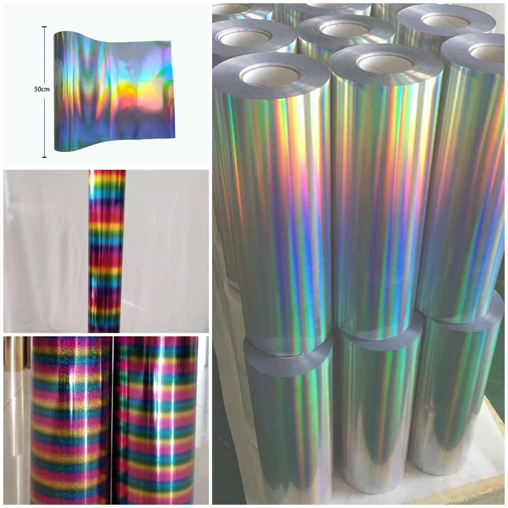 

Polyflex Pet Laser Foil Motif Spectrum Dan Rainbow / Poliflex