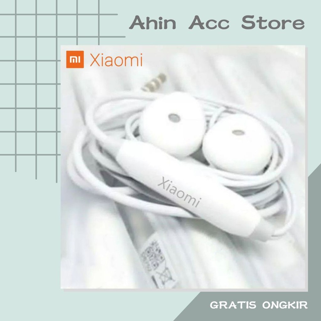 Headset Xiaomi Redmi 4 4A 4X 5 5A 5+ 5 Prime Redmi Note 4 Note 5 ORIGINAL Earphone Sterao in-Ear Xia