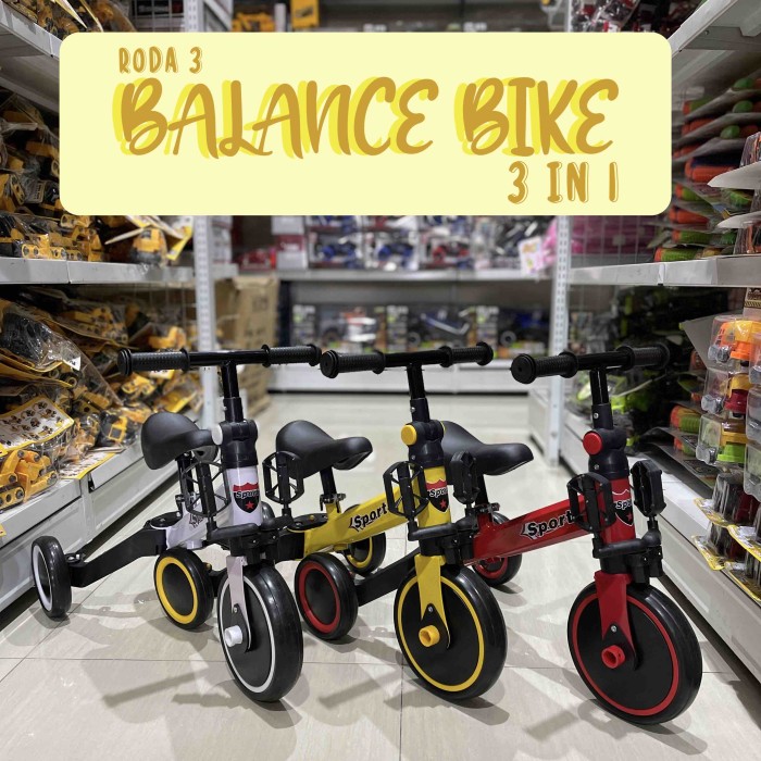 Toko Mainan ALFA Sepeda Anak Push Bike Balance Bike Roda 3 BB-01