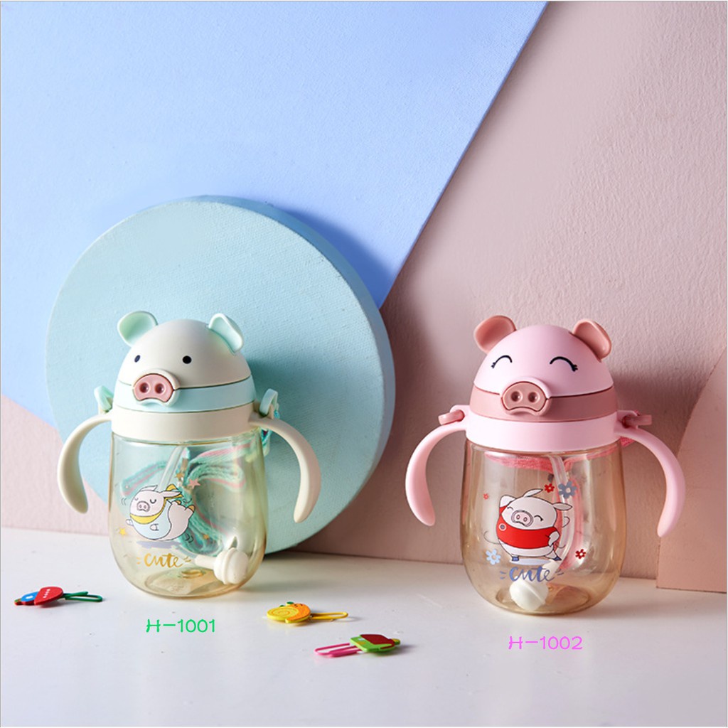 [SmallBell SHOP]BOTOL JERAMI ANAK / Botol Minum Bayi Sedotan Lucu Anak / Botol Kartun /Botol Minum Anak/Karakter Rabbit Bear Tutup Clip / Import / Botol Minum Bayi Gelas Anak Balita Training Cup Baby Viral