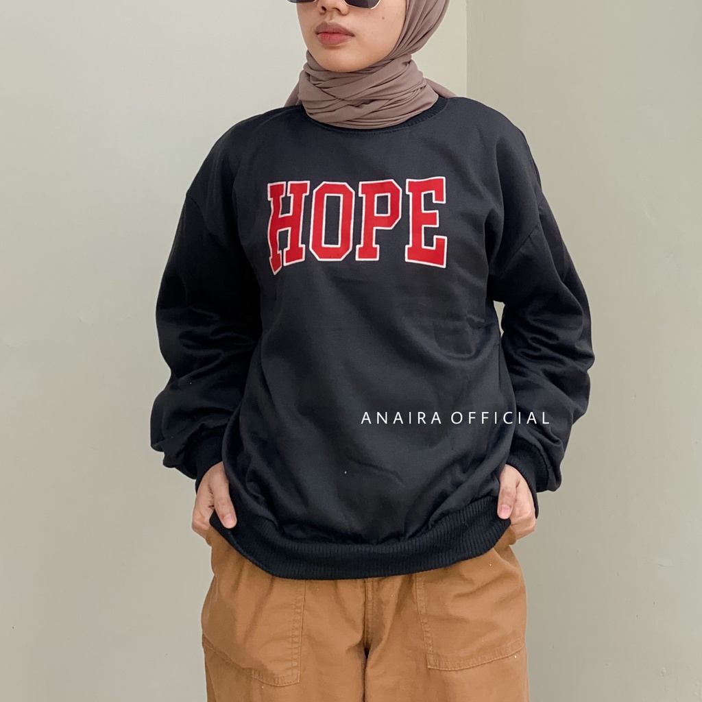 HOPE SWEATER CREWNECK PRIA WANITA ANAIRAOFFICIAL