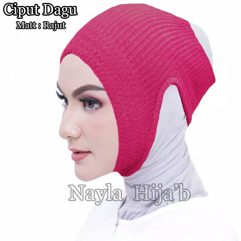 Ciput Dagu Rajut Premium Anti Budeg Inner Rajut Anti Pusing Anti Budeg Nayla Hijab