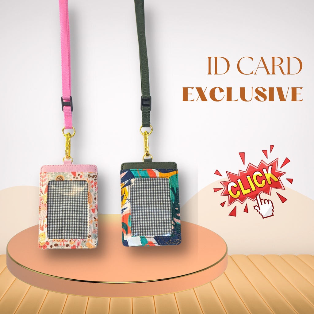 

Gantungan ID Card Kantor Kasual Anti Air Kalung Name Tag Holder Lanyard Pria Wanita LS10