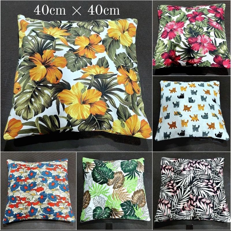 Sarung Bantal Sofa Kanvas Premium 40cm x 40cm Sarung Bantal Taplak Meja Set Kanvas