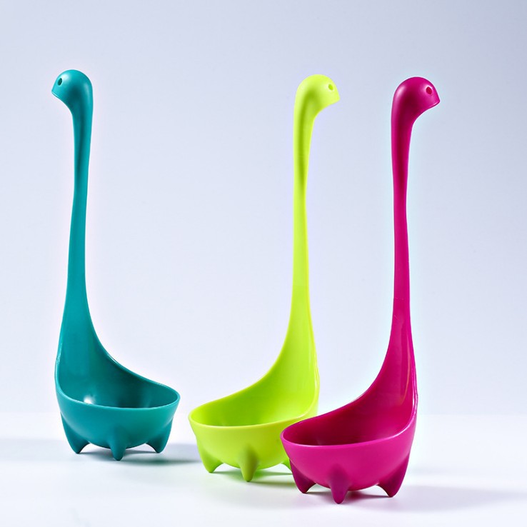 Centong Sayur Dinosaurus / Sendok Kuah Sup Nessie Bisa Berdiri / Ladle Spoon / Souvenir Pernikahan Unik-1