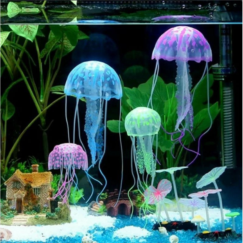 Hiasan aquarium ubur2 jellyfish akuarium ubur