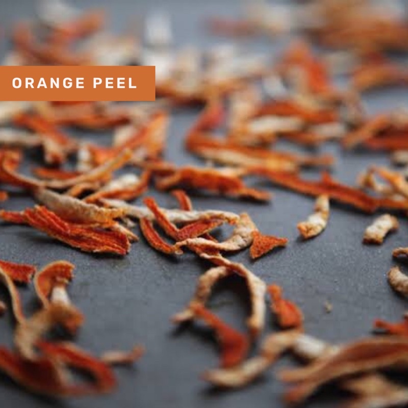 Organic&amp;Joy • Orange Peel Tea/Chen Pi/teh kulit buah jeruk (anti virus,bagus kulit,sehat pernafasan, teh kulit buah jeruk,dried orange peel,teh kulit jeruk kering,tangerine peel,tisane)