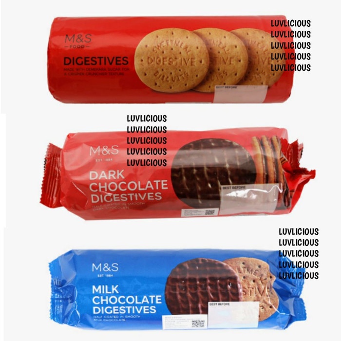 Jual Wafer Biskuit M S Mark Marks And Spencer Digestive Biscuits Biscuit Biskuit Cookies Dark