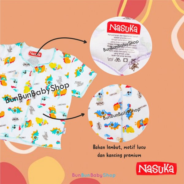 SNI Baju Bayi Baru Lahir Atasan Pendek Pakaian Perlengkapan Baby Newborn Laki Perempuan Nasuka Bunbunbabyshop