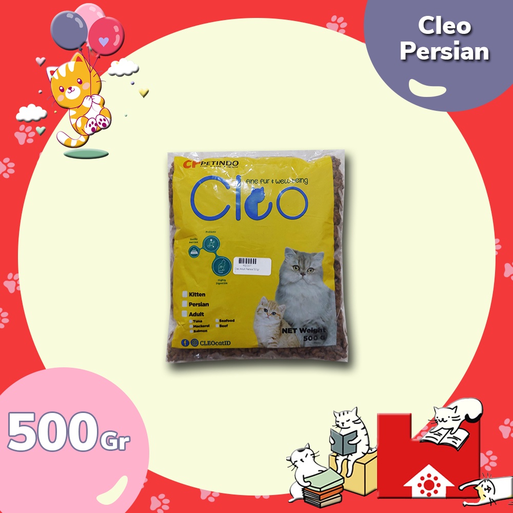 Cleo Persian 500gr Makanan Kucing Adult Persia