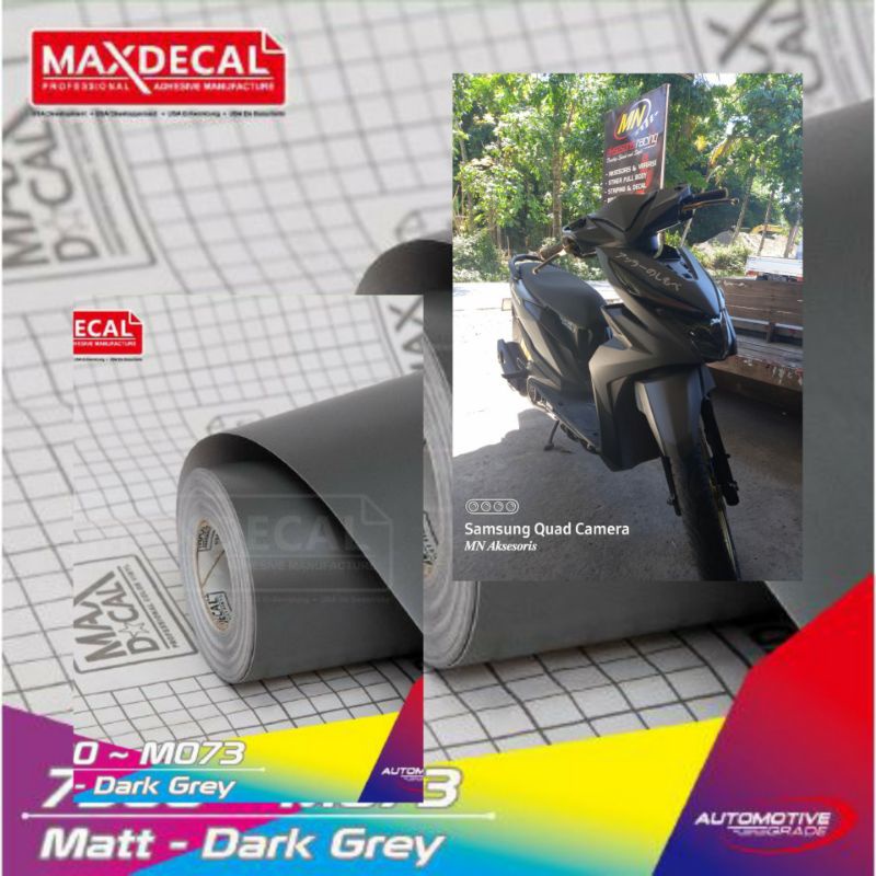 MAXDECAL 7500 073 Dark Grey Abu Tua Sticker Skotlet Doff Matt Matte