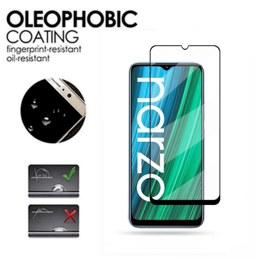 Tempered Glass Realme Narzo 50a Screen Guard Anti Gores Layar Handphone