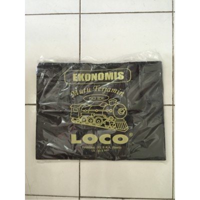 Kantong Plastik Loco Hitam Ekonomis Uk. 40 (isi 50 lembar)