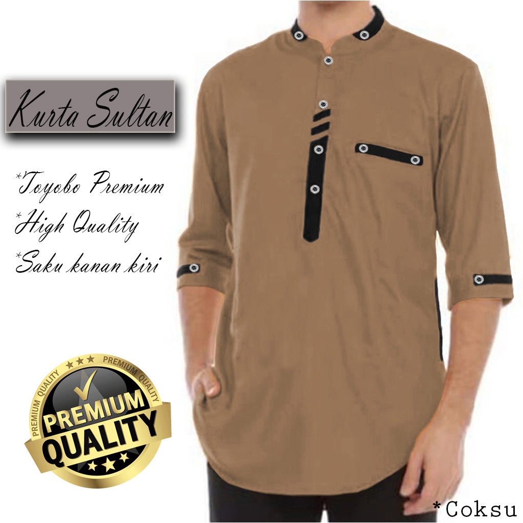 CTN Baju muslim koko SULTAN aneka ukuran dan warna best seller termurah