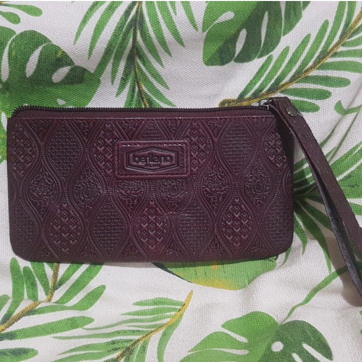 Dompet poci pouch cilik warna Borduk berlea motif Sidodrajad Gorga Batak Berliano