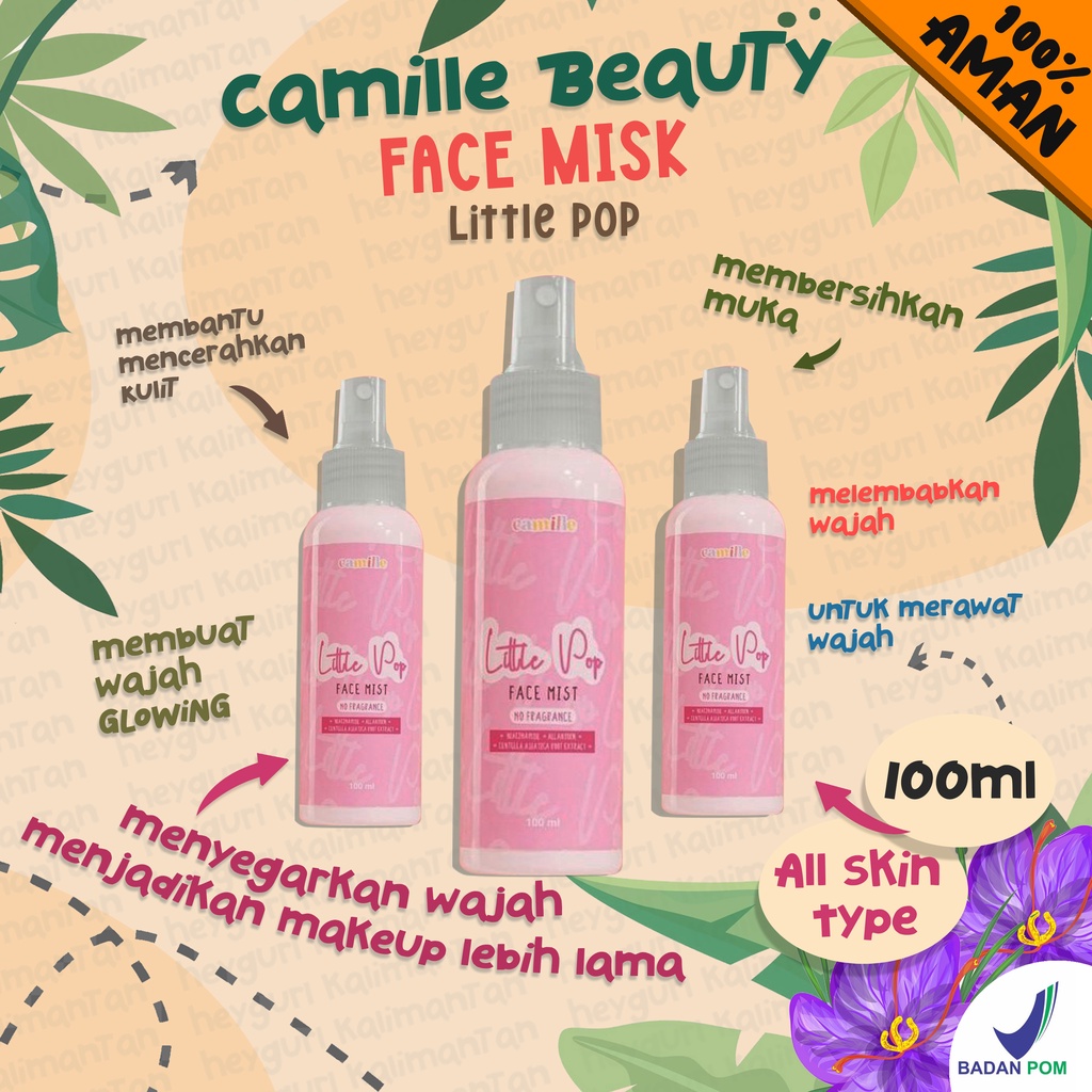 little pop facemist face mist  by camille camil camile kemil beauty | facemist face mist little pop