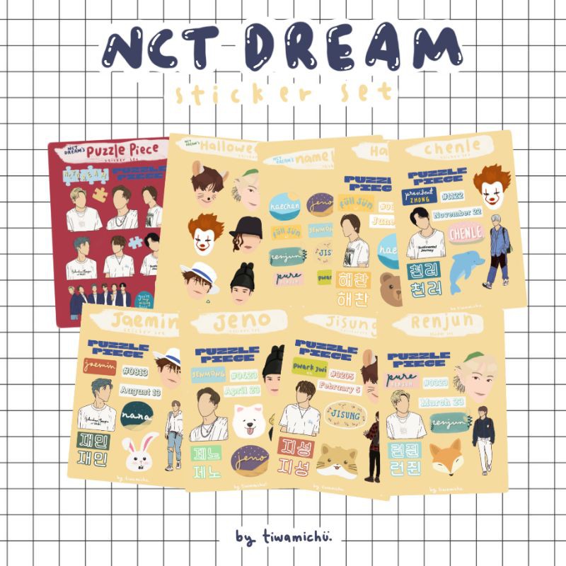 

Fanart Deco Sticker NCT DREAM for daily life