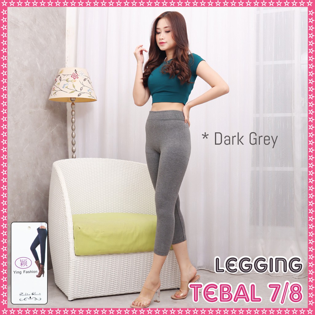 Legging Tebal pendek Wanita 702 7/8 / Legging Fleece / Legging Thermal 902 pendek / Legging fleece Wanita 7/8 Jumbo