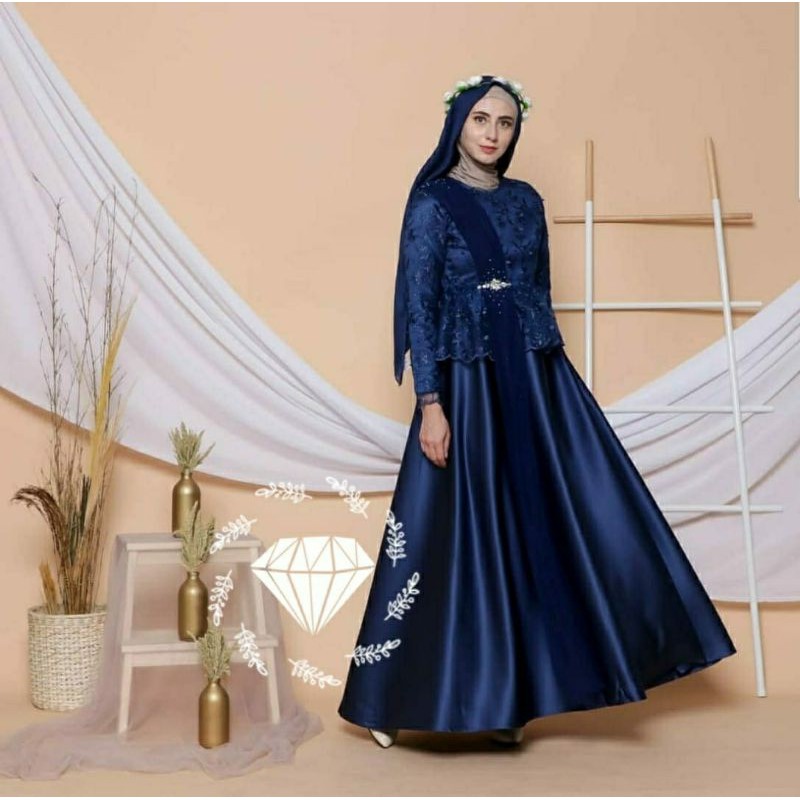 Baju Lebaran 2021 Busana Muslim Gamis Murah Gaun Pesta Muslimah 2021 Baju Wanita Kondangan jumbo