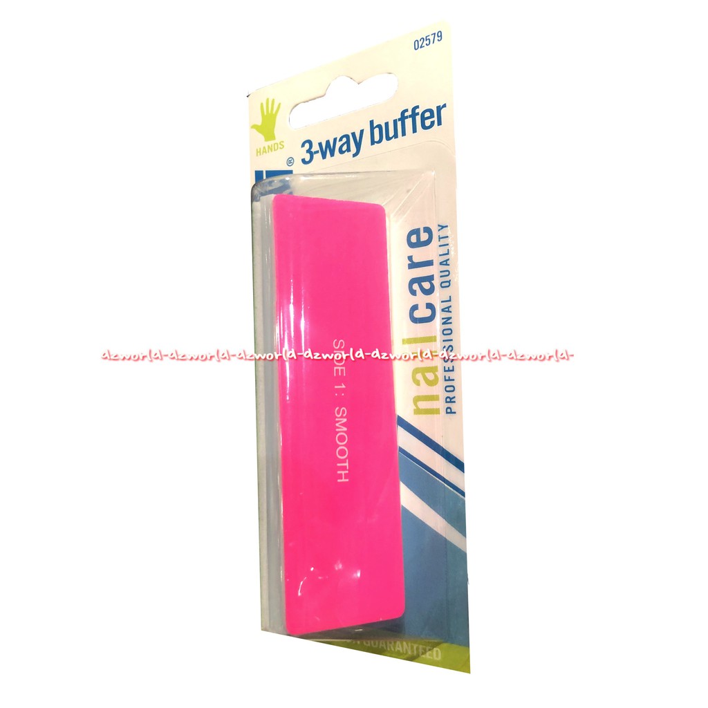 Trim 3 Way Nail Care Buffer Care Alat Kikir Kuku Berwarna Asahan Kuku