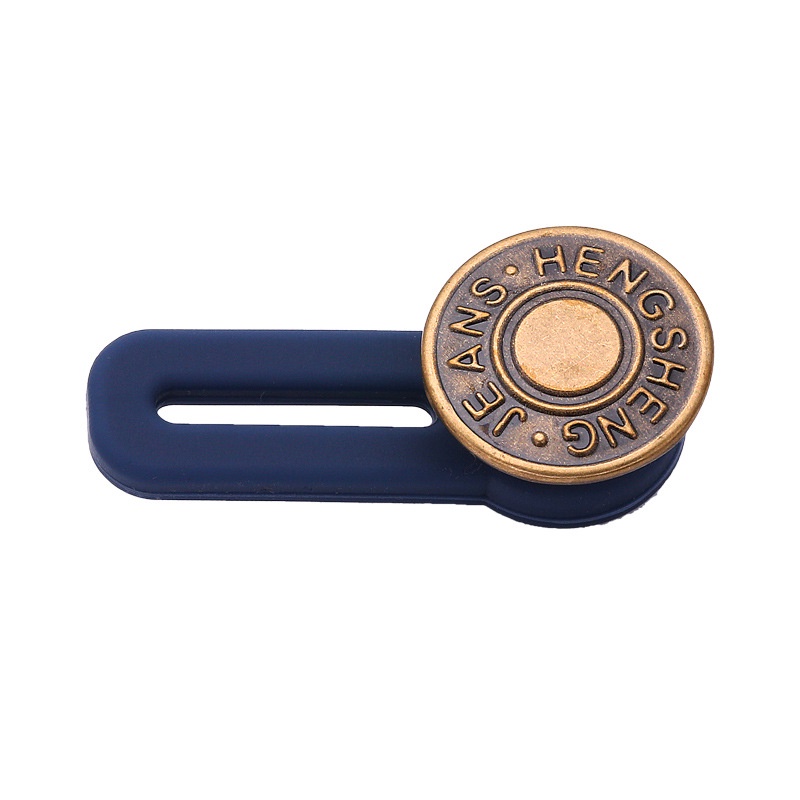 Ikat Pinggang Elastis Tanpa Paku Dengan Gesper Bulat Bahan Logam Gaya Vintage