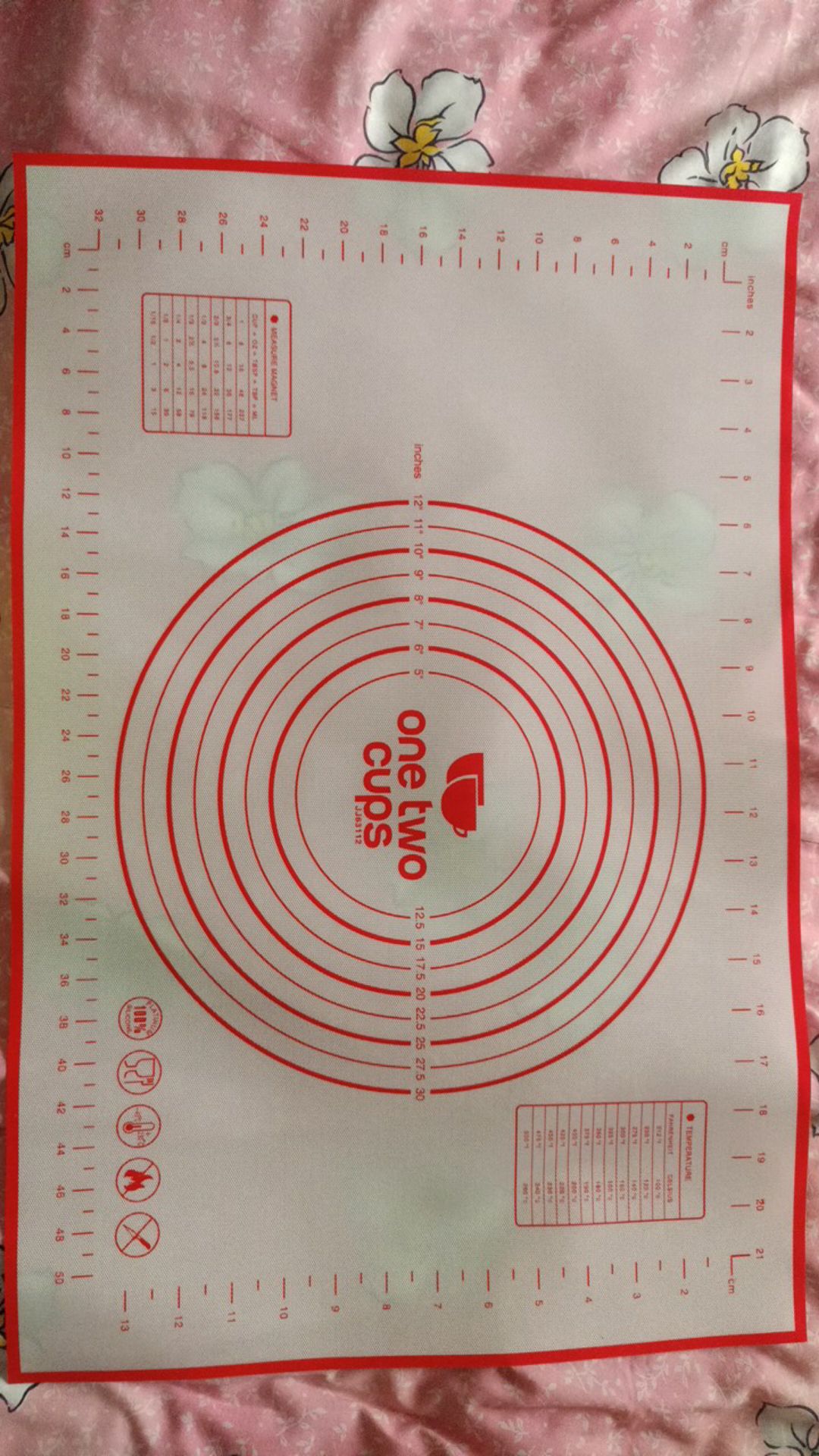 Tatakan Adonan 60x40 Alas Adonan Silikon Roti Pizza Fondant Silikon Mat Alas Size Besar Anti Lengket