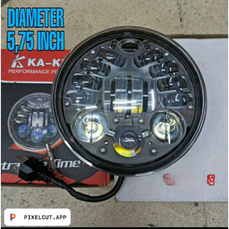 lampu daymaker 5,75 inch dot sae 16 titik led 5.75 5 75 575 cb100 w175 xsr155