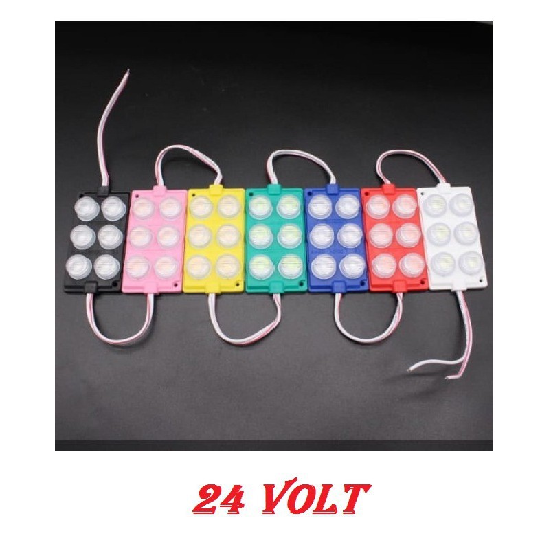 LAMPU LED MODUL STRIP SMD 7540 24VOLT 6 MATA 24V VARIASI MOTOR MOBIL