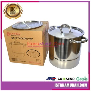 MU PANCI SUPRA STOCK POT Tinggi  30 QT WSP Set Steam 