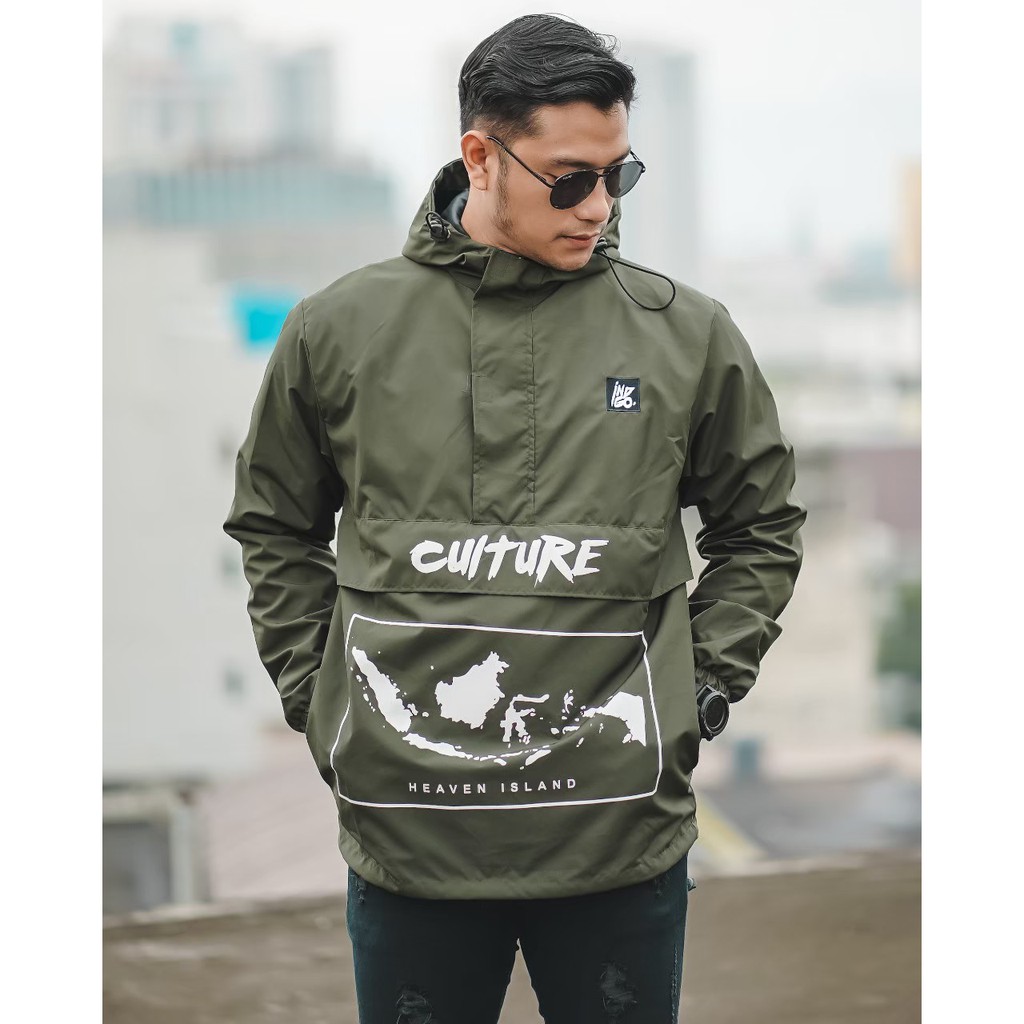 jaket cougle pria warna hijau taslan bordir holdhand ori jaket murah hits stylish gaul trendy kekini