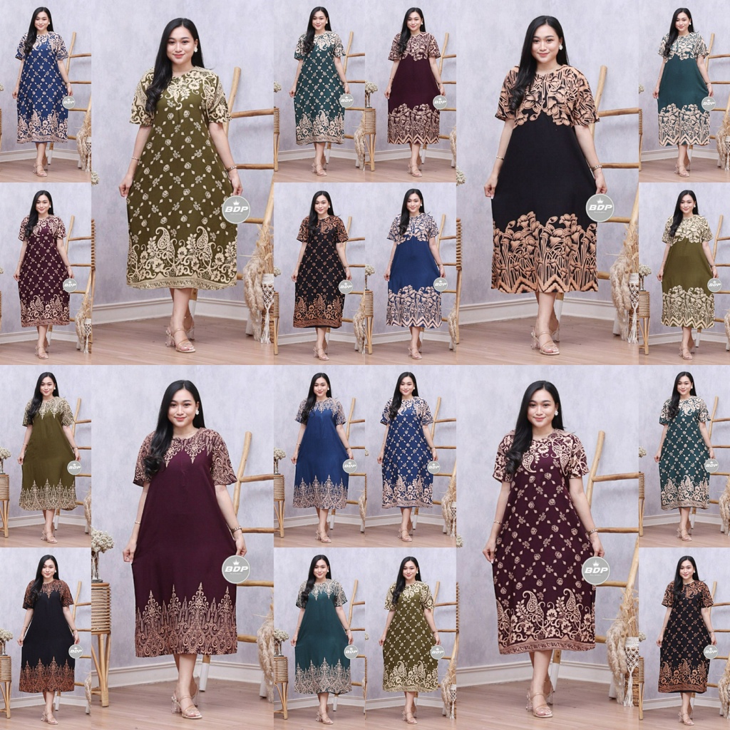 Daster Wanita Rayon Grade A Busui Resleting Depan Baju Tidur Daster Kekinian